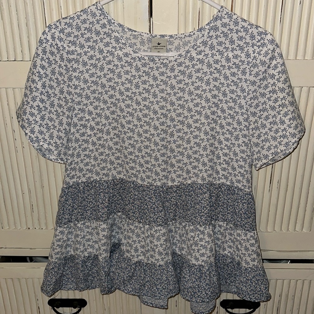 Paper Crane Flowy Floral Tee